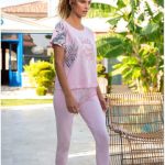 Shirly's 2 Piece Short Sleeve Pyjamas Set For Women